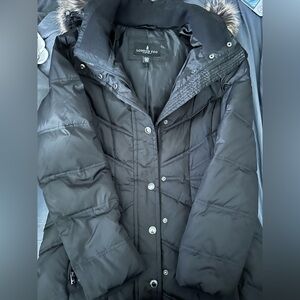 London Fog Women's Charcoal Puffer Coat